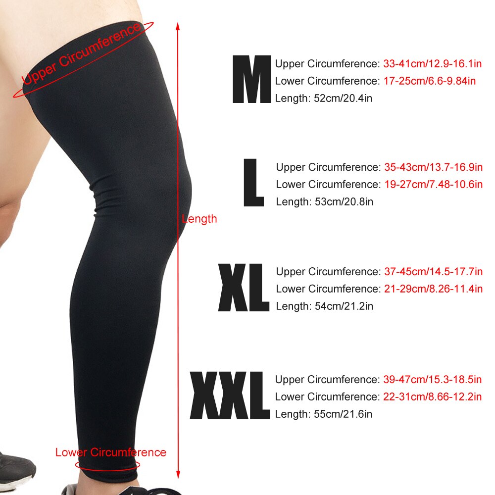 1 Piece Lengthen Compression Leg Warmers - Cycling/Sports Leg Warmers - Unisex