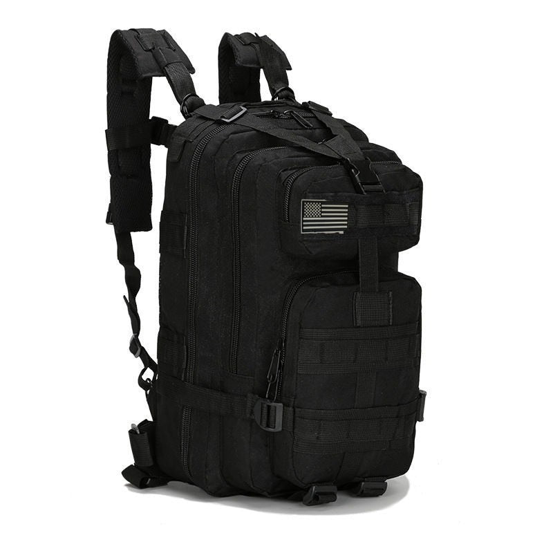 30L/50L 1000D Outdoor Military-style Backpack - Nylon Waterproof Rucksack for Sports/Hiking/Cycling/Trekking - Black
