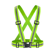 Hi-Viz Reflective, Adjustable Elastic Night Road Safety Cycling Vest - Vlad's Bike Bits