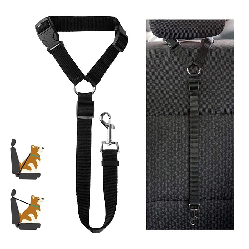 Pet Products Universal Practical Cat Dog Safety Adjustable Car Seat Belt Harness Leash Puppy Seat-belt Travel Clip Strap Leads - Vlad's Bike Bits