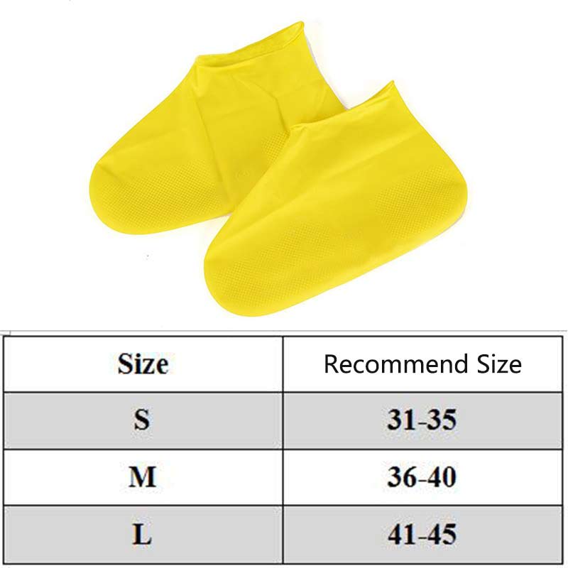 Thicken Waterproof Shoe Cover Silicone Rain Shoes Pocket Rubber Boots Cover Sneakers Protector Foot Covers Cycling Overshoes Hot - Vlad's Bike Bits