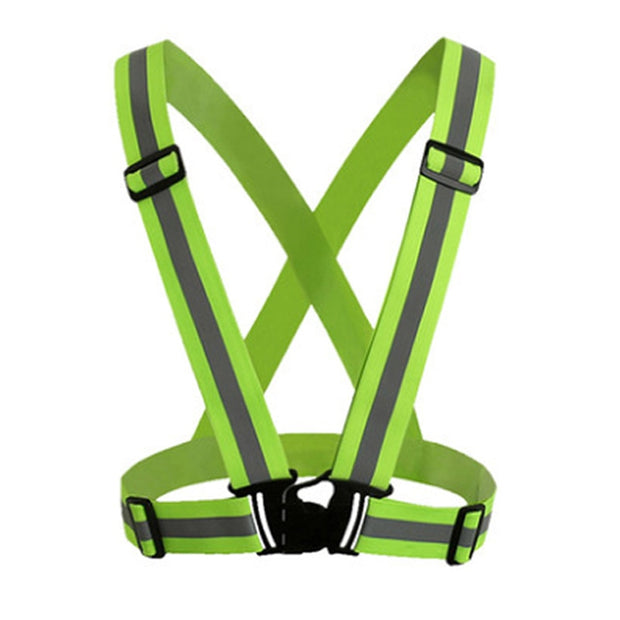 Hi-Viz Reflective, Adjustable Elastic Night Road Safety Cycling Vest - Vlad's Bike Bits