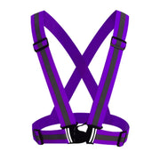 Hi-Viz Reflective, Adjustable Elastic Night Road Safety Cycling Vest - Vlad's Bike Bits