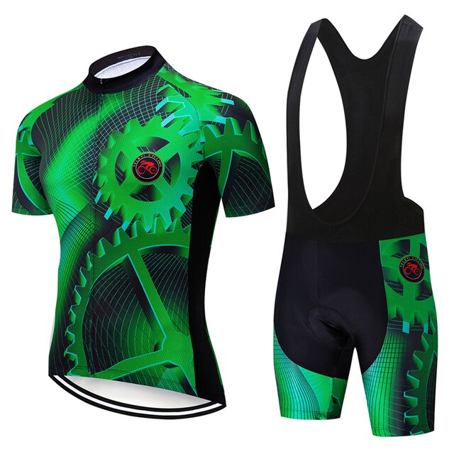 Teleyi 2021 Summer Cycling Kits - Short Sleeve, Bib, Shorts Breathable Cycling Sets - Vlad's Bike Bits