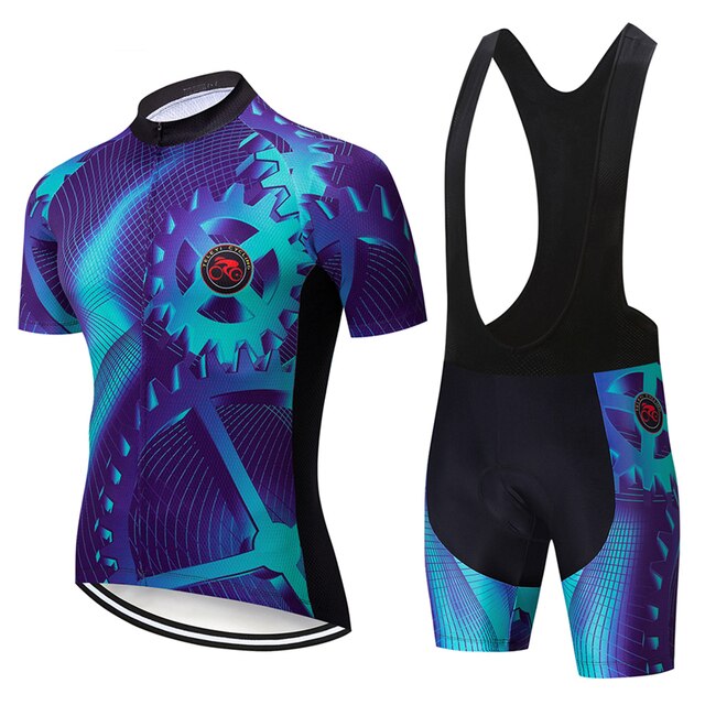 Teleyi 2021 Summer Cycling Kits - Short Sleeve, Bib, Shorts Breathable Cycling Sets - Vlad's Bike Bits