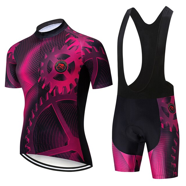 Teleyi 2021 Summer Cycling Kits - Short Sleeve, Bib, Shorts Breathable Cycling Sets - Vlad's Bike Bits