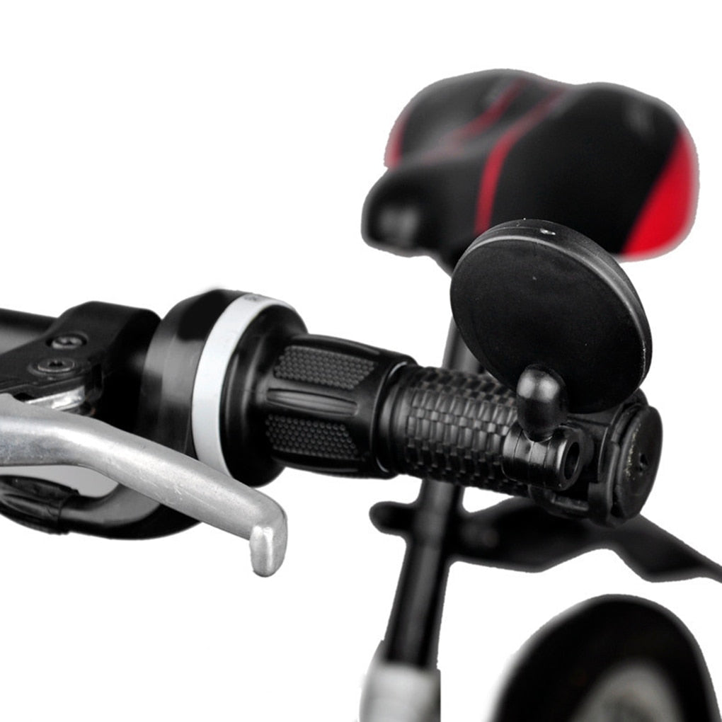 Universal Bicycle Handlebar Rearview Mirror - Rotatable, Wide-angle view