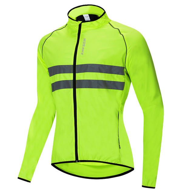 WOSAWE Windproof Cycling Jackets Hooded Men Riding Waterproof Cycle Clothing Bike Long Sleeve Jerseys Reflective Vest Wind Coat - Vlad's Bike Bits