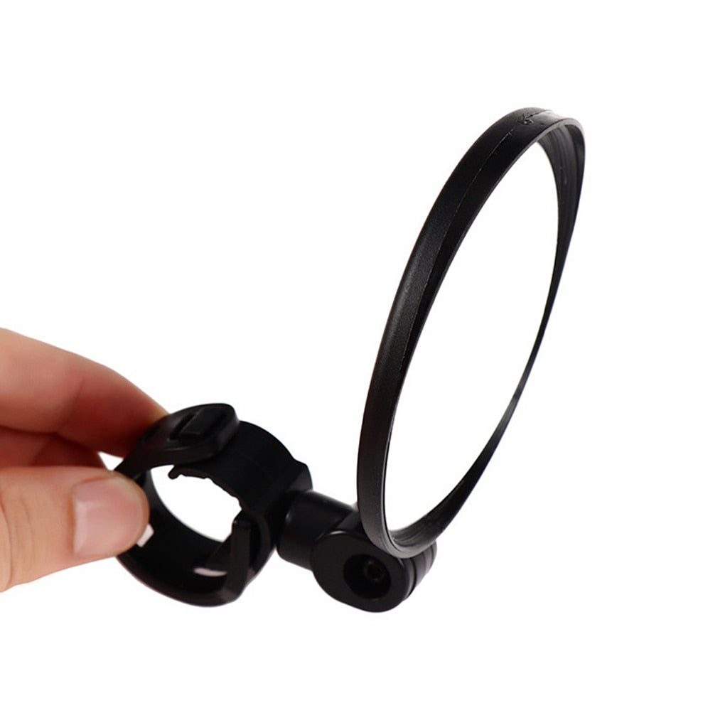 Universal Bicycle Handlebar Rearview Mirror - Rotatable, Wide-angle view