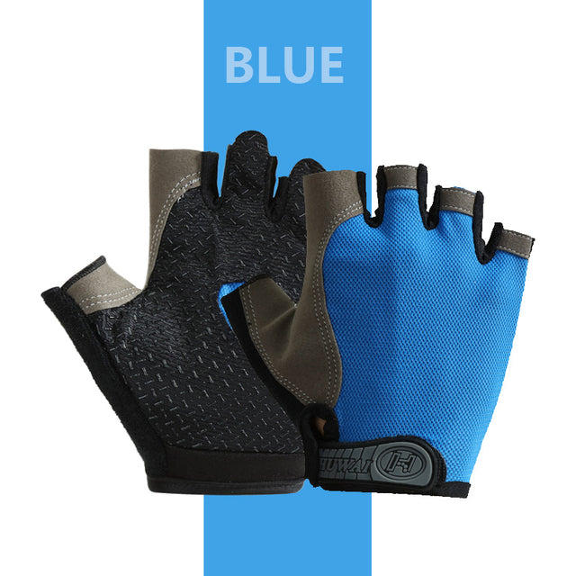 Professional Gym Fitness Breathable Anti-Slip Women Men Half Finger Summer Fishing Cycling Fingerless Gloves Female Bicycle Bike - Vlad's Bike Bits