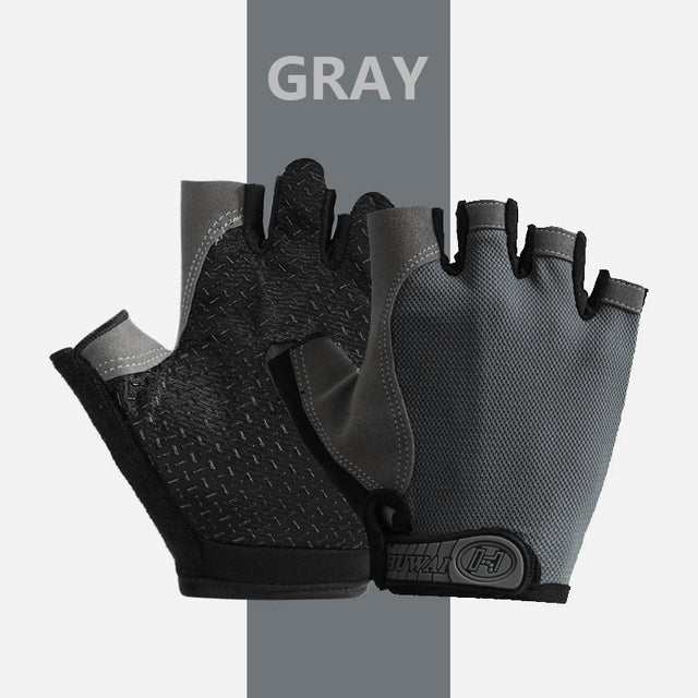 Professional Gym Fitness Breathable Anti-Slip Women Men Half Finger Summer Fishing Cycling Fingerless Gloves Female Bicycle Bike - Vlad's Bike Bits
