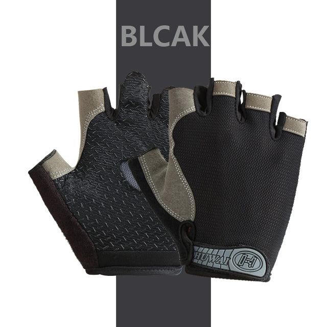 Professional Gym Fitness Breathable Anti-Slip Women Men Half Finger Summer Fishing Cycling Fingerless Gloves Female Bicycle Bike - Vlad's Bike Bits