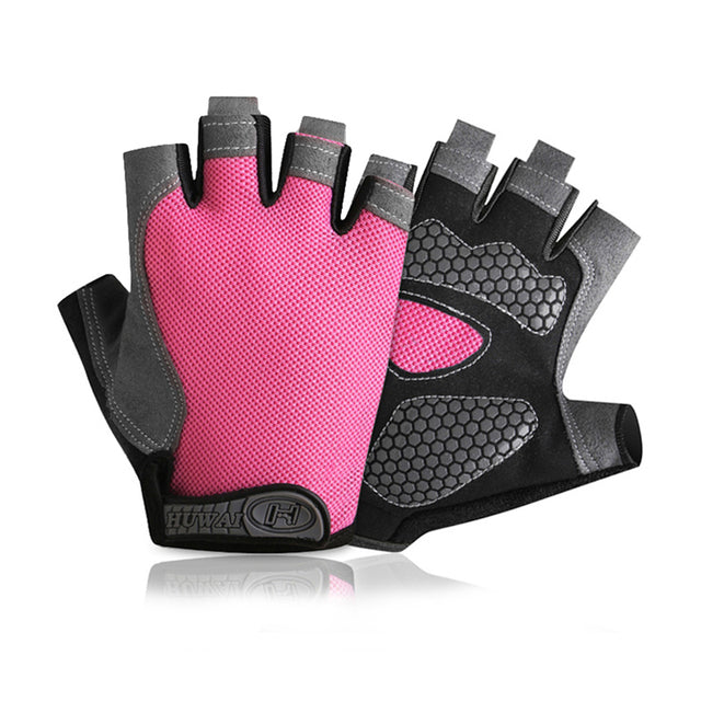 Professional Gym Fitness Breathable Anti-Slip Women Men Half Finger Summer Fishing Cycling Fingerless Gloves Female Bicycle Bike - Vlad's Bike Bits