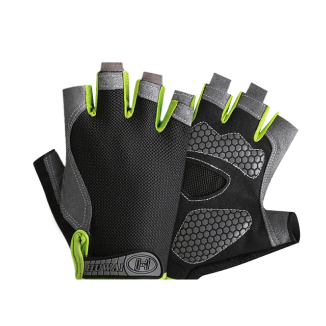 Professional Gym Fitness Breathable Anti-Slip Women Men Half Finger Summer Fishing Cycling Fingerless Gloves Female Bicycle Bike - Vlad's Bike Bits