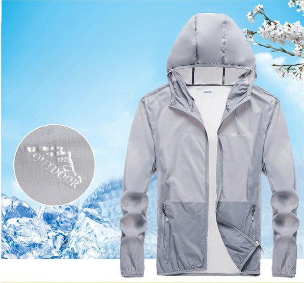 Unisex Hooded Cycling Jacket - Waterproof, Windproof + Sun Protection - Vlad's Bike Bits