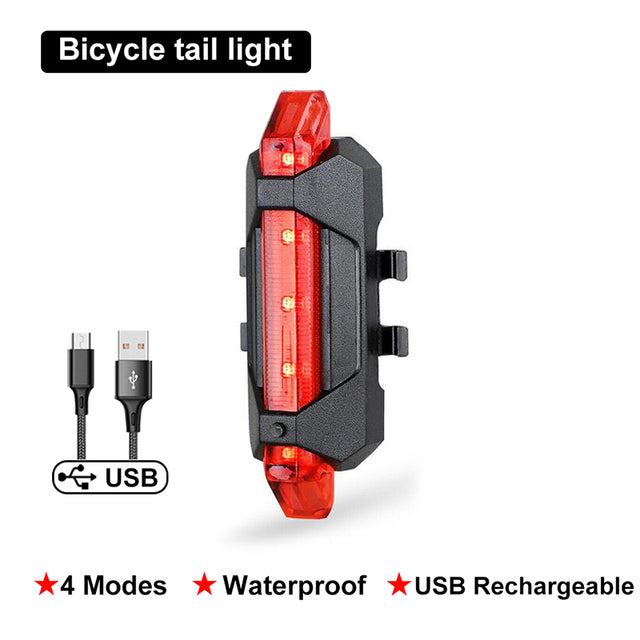 T6 LED Bike Front Light USB Rechargeable Lamp Mountain Road Headlight Cycling Flashlight Luz Bicicleta MTB Bicycle Accessories - Vlad's Bike Bits